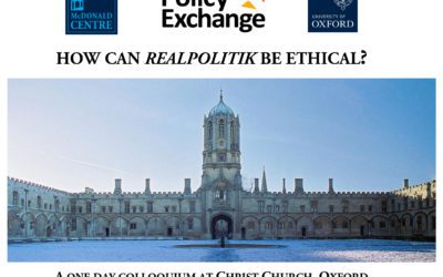 John Bew speaks at joint Policy Exchange-McDonald Centre symposium in Oxford on the ‘Ethics of Realpolitik’