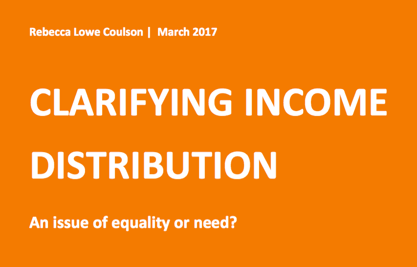 Clarifying Income Distribution: An Issue of Equality or Need?