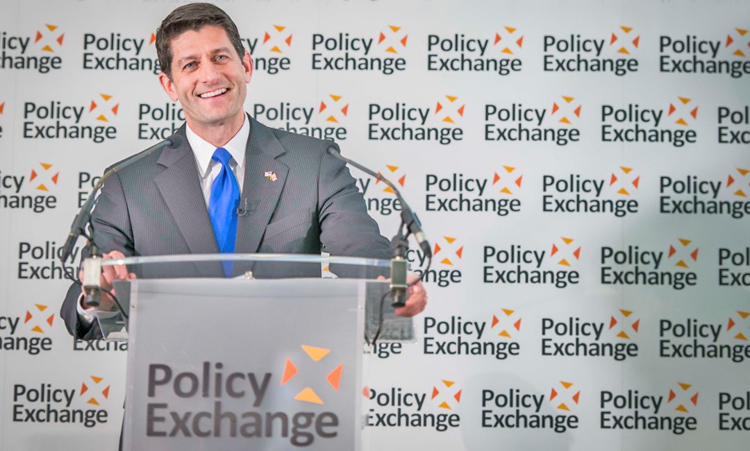 Hon Paul Ryan, Speaker of the US House of Representatives, speaks at Policy Exchange