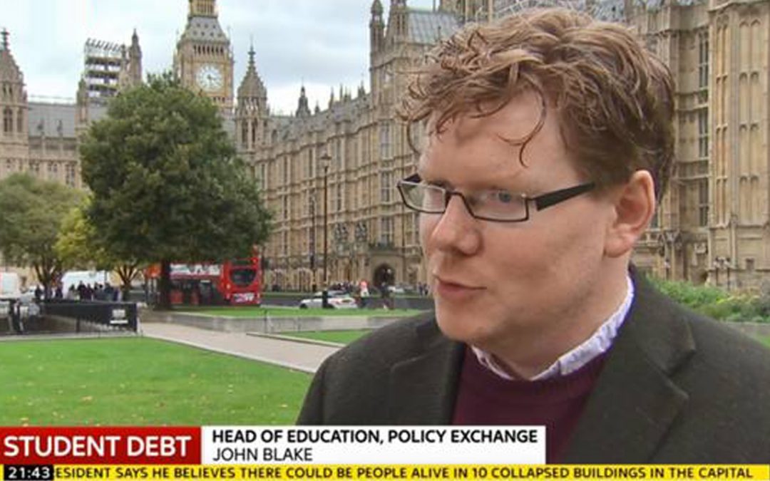 Policy Exchange’s John Blake speaks to Sky News about student debt