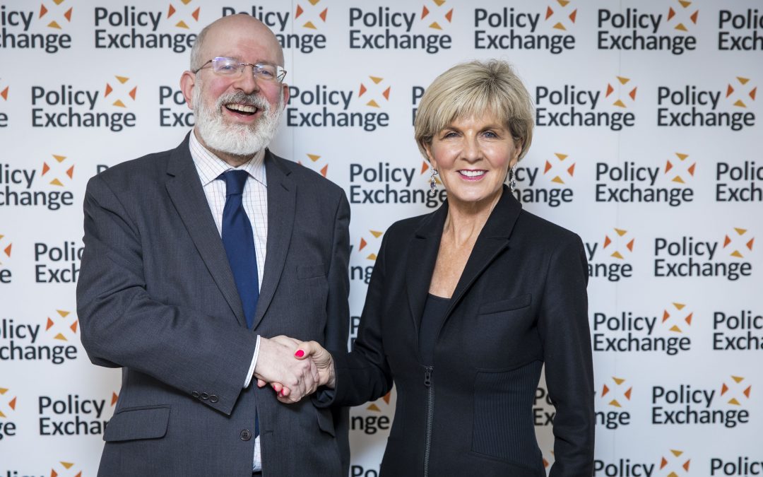 Policy Exchange welcomes Australian Minister of Foreign Affairs