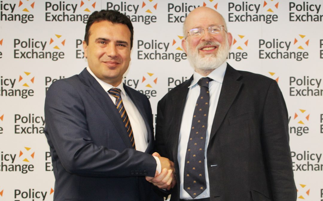 Policy Exchange welcomes Prime Minister of the Republic of Macedonia