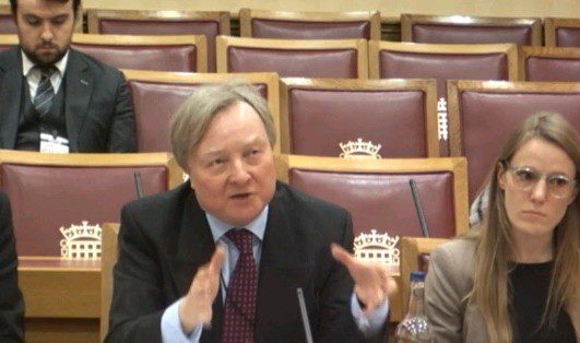 Warwick Lightfoot gives evidence on Intergenerational Fairness