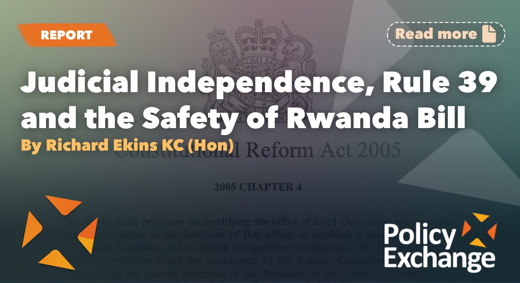 Policy Exchange Judicial Independence, Rule 39 and the Safety of